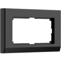 Рамка для двойной розетки Stark черный Werkel W0081808