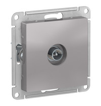 Розетка ТВ Systeme Electric AtlasDesign ATN000393 (оконечная алюминий)