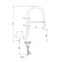 Смеситель для кухни Eva Gold FK13C 161390 (латунь хром)