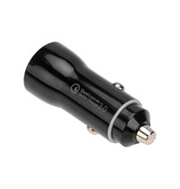 Автомобильное зарядное устройство в прикуриватель USB-A (QC 3.0) + USB-C (PD) 38Вт (черное)