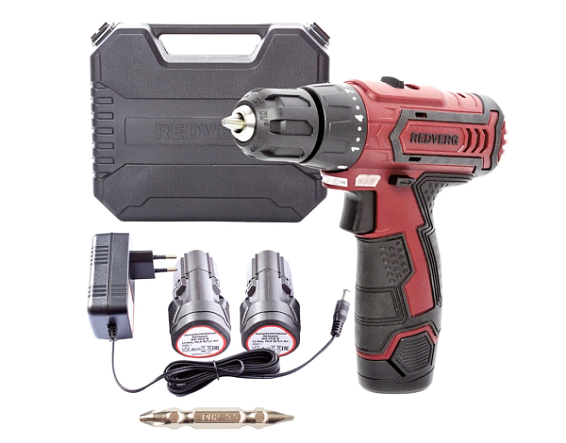 Шуруповерт аккумуляторный Redverg RD-SD10L/2Y