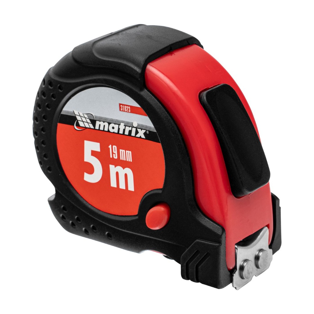 Рулетка Matrix Status Magnet 5 м х 19 мм 31023 (обрезиненный корпус магнитный зацеп)
