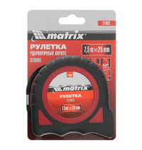 Рулетка Matrix Strong 31082 (7.5 м х 25 мм обрезиненный корпус)