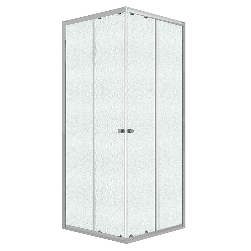 Душевое ограждениеа Niagara Eco NG-1008-14QMT 80*80*190 (квадрат раздвижное хром стекло матовое 1 место)