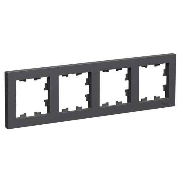 Рамка 4 гн базальт AtlasDesign Systeme Electric (1/15) ATN001404