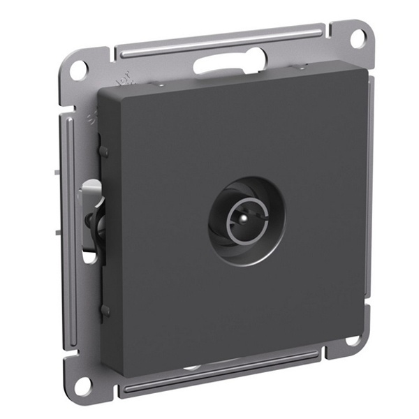 Розетка 1гн ТВ коннектор с/у базальт механизм AtlasDesign Systeme Electric (1/10) ATN001493