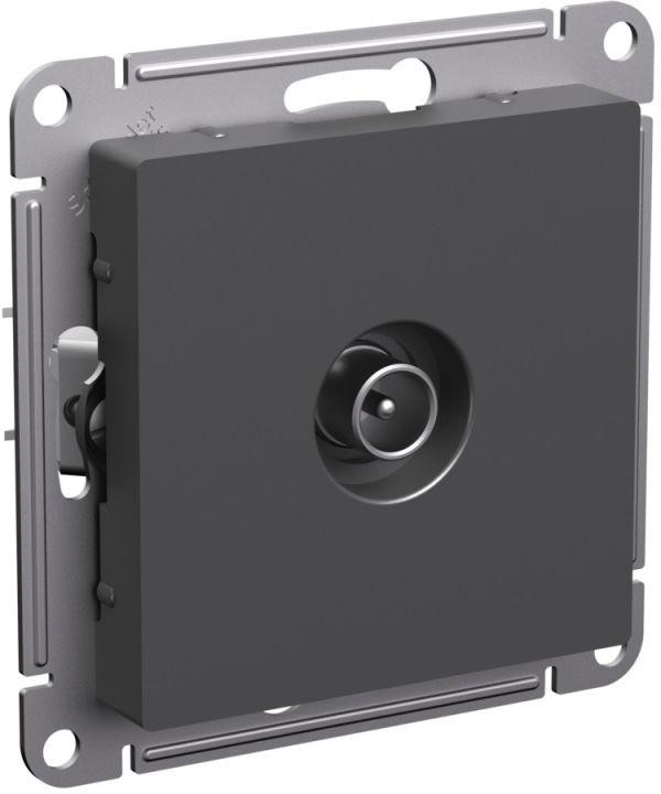 Розетка 1гн ТВ оконечная с/у базальт механизм AtlasDesign Systeme Electric (1/10) ATN001491