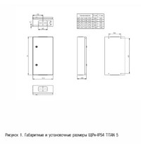 Щит распределительный ЩРН-36мод Titan 5 IEK TI5-50-N-036-54 (585х310х140 1х36 настен с зам металл белый IP54)