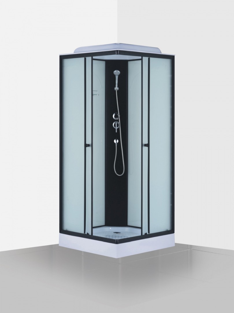 Душевая кабина REDO RD-70100B-WM - Black (низкий поддон: 4 мм стекло 100*100*215 3 м)