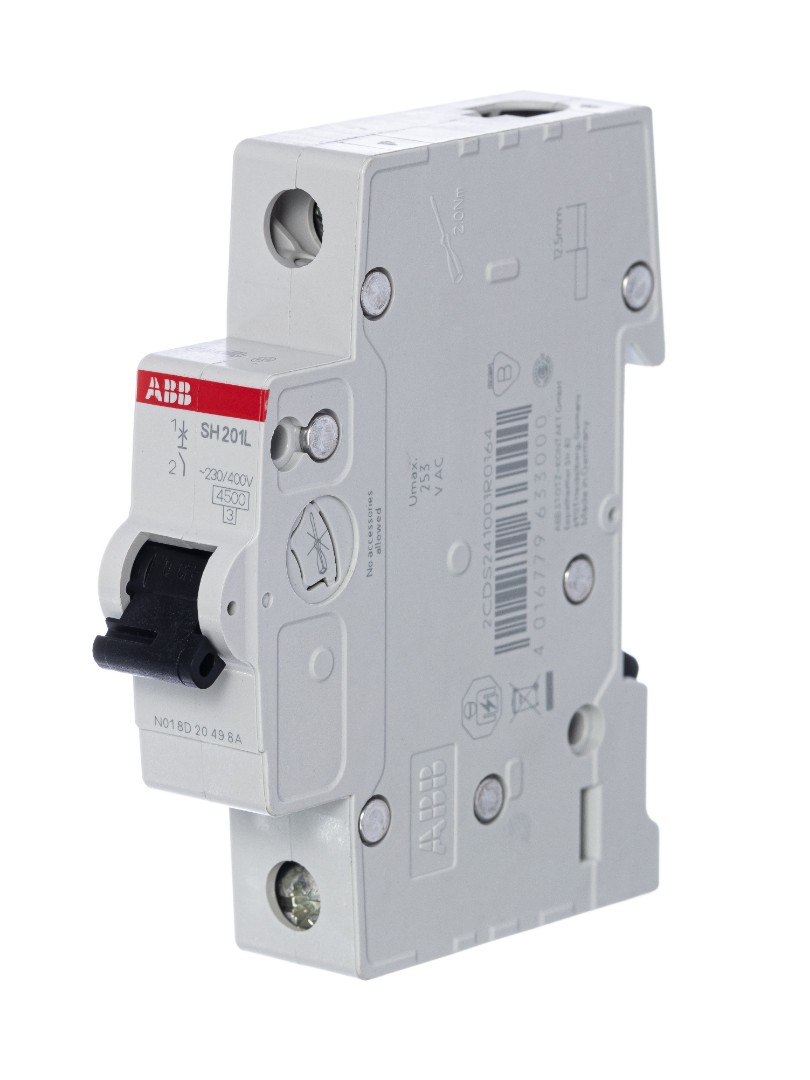 Выключатель автоматический модульный ABB SH201L 338243 1п С 50А 4.5kA