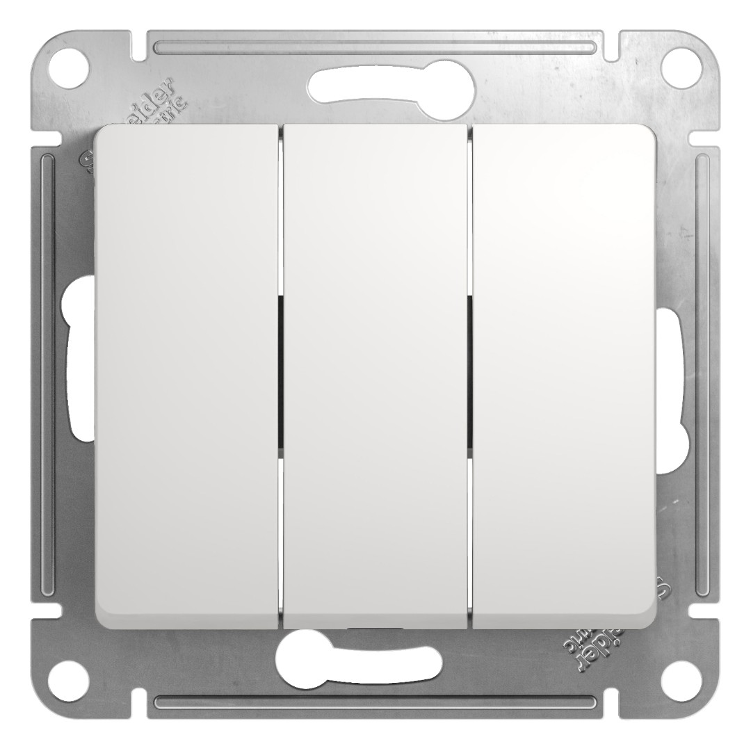 Выключатель Schneider Electric Glossa GSL000131 (3-клавишный, белый)