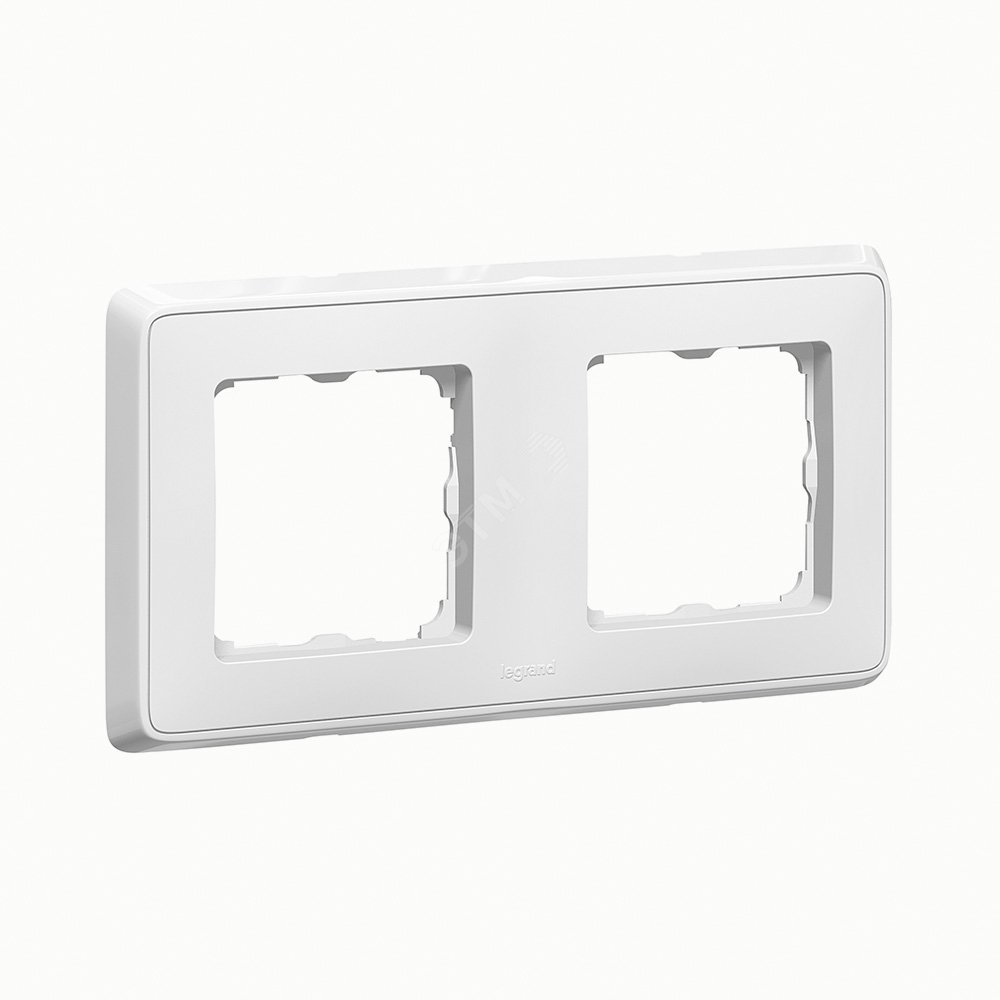 Рамка для розетки Legrand Cariva 773652 (2-местная, белая)