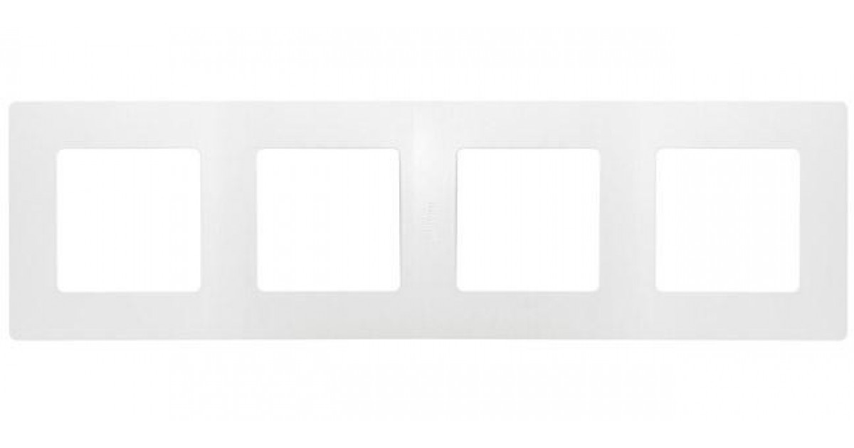 Рамка для розетки Legrand Valena Life 754004 (4-местная, белая)