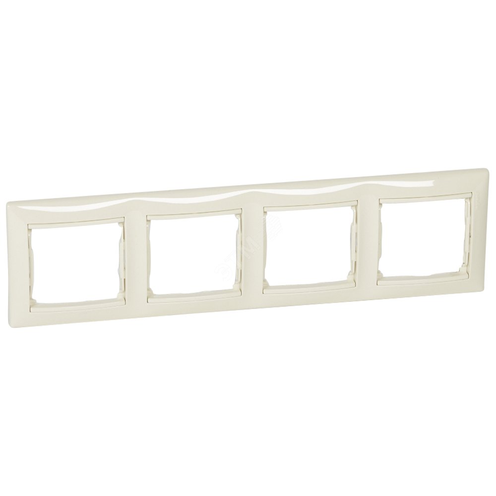Рамка для розетки Legrand Valena 774354 (4-местная, слоновая кость)