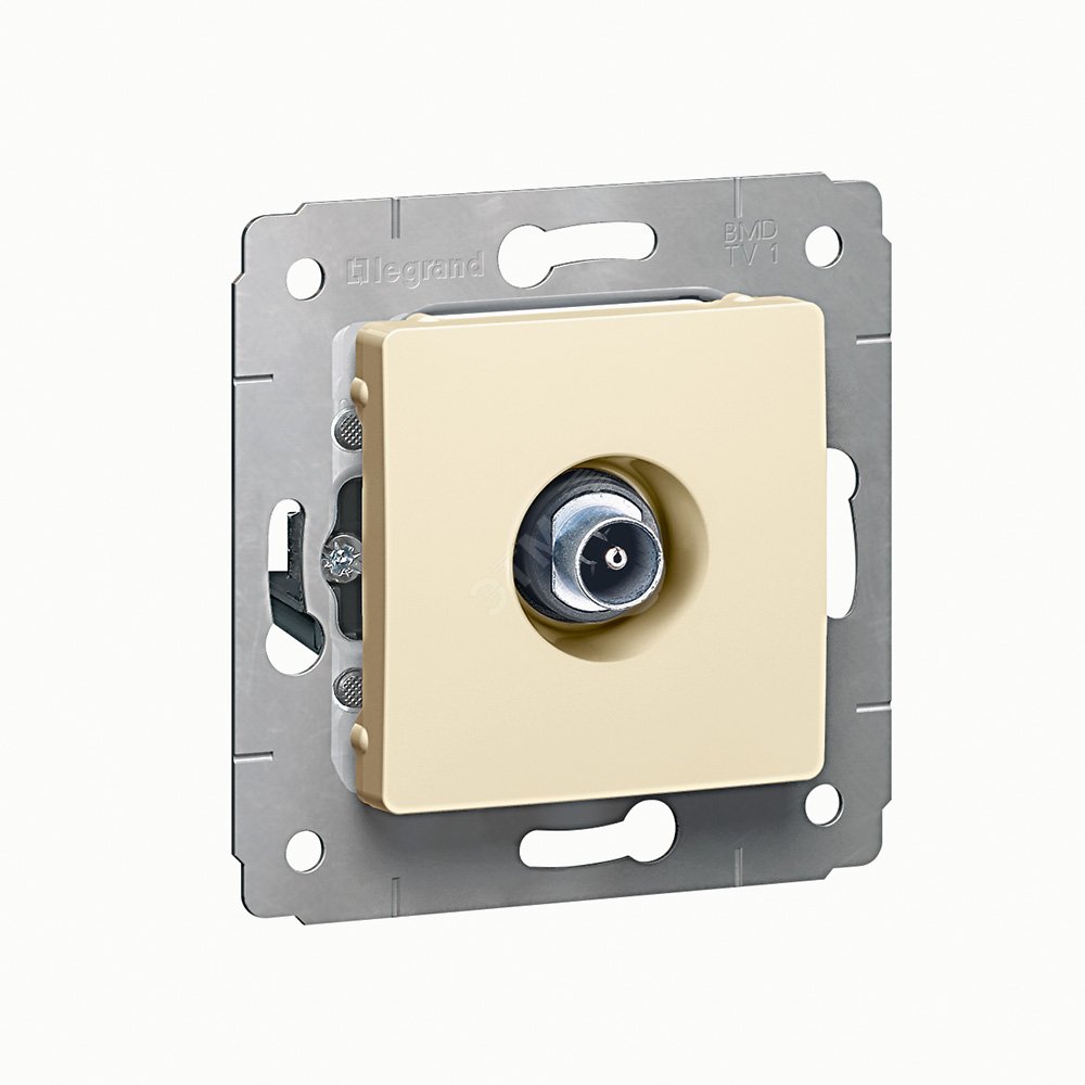 Розетка ТВ Legrand CARIVA 773780 (проходная)