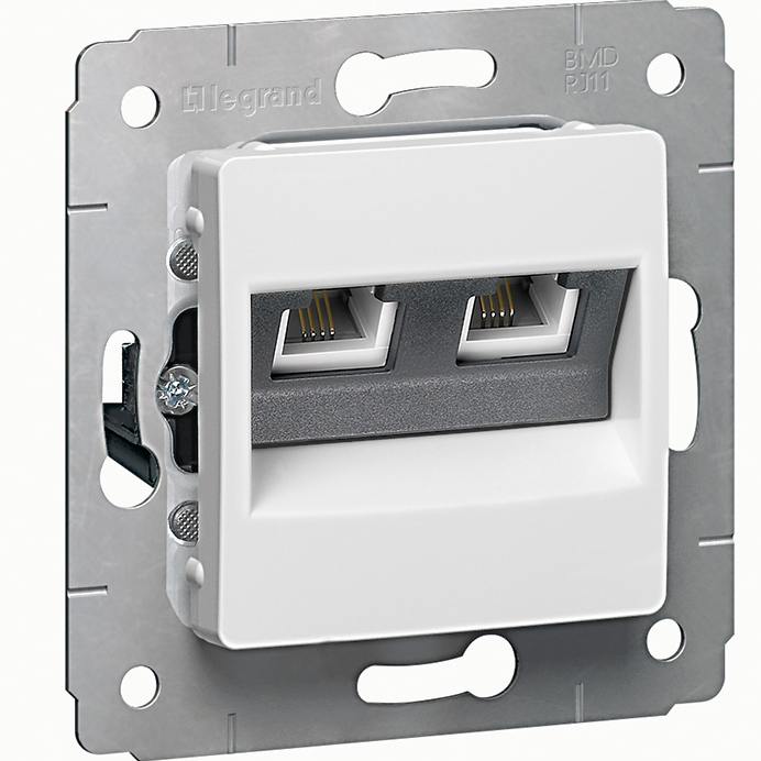 Розетка телефонная Legrand CARIVA 773639 RJ11