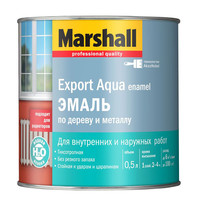 Эмаль по дереву и металлу Marshall Export Aqua Enamel 0,5л (глянцевая, белая)