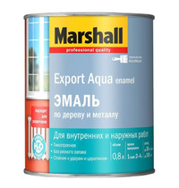 Эмаль по дереву и металлу Marshall Export Aqua Enamel 0,8л (полуматовая, белая)