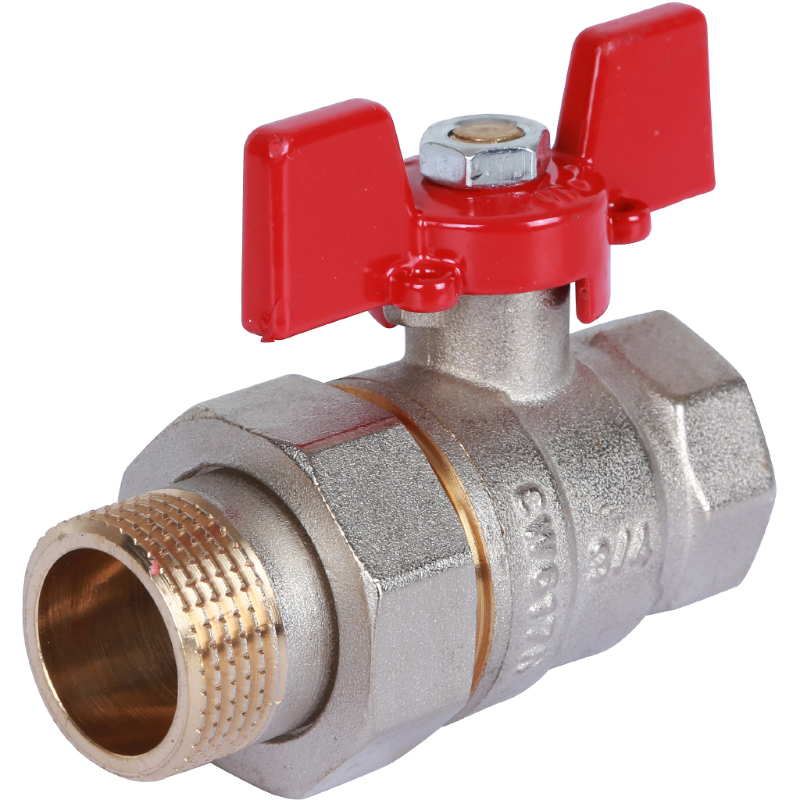 Кран шаровой Rommer RBV-0005-0510220 ВН-НР 3/4 дюйма (с американкой)