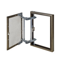 Люк ревизионный Evecs D3050 ceramo steel 300мм х 500мм (под плитку, на петле, окрашенный металл)