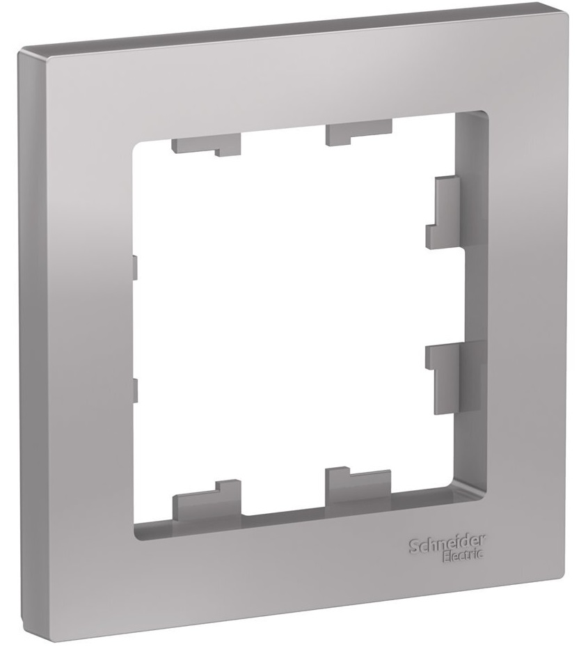 Рамка для розетки Schneider Electric AtlasDesign (1-местная, сталь)