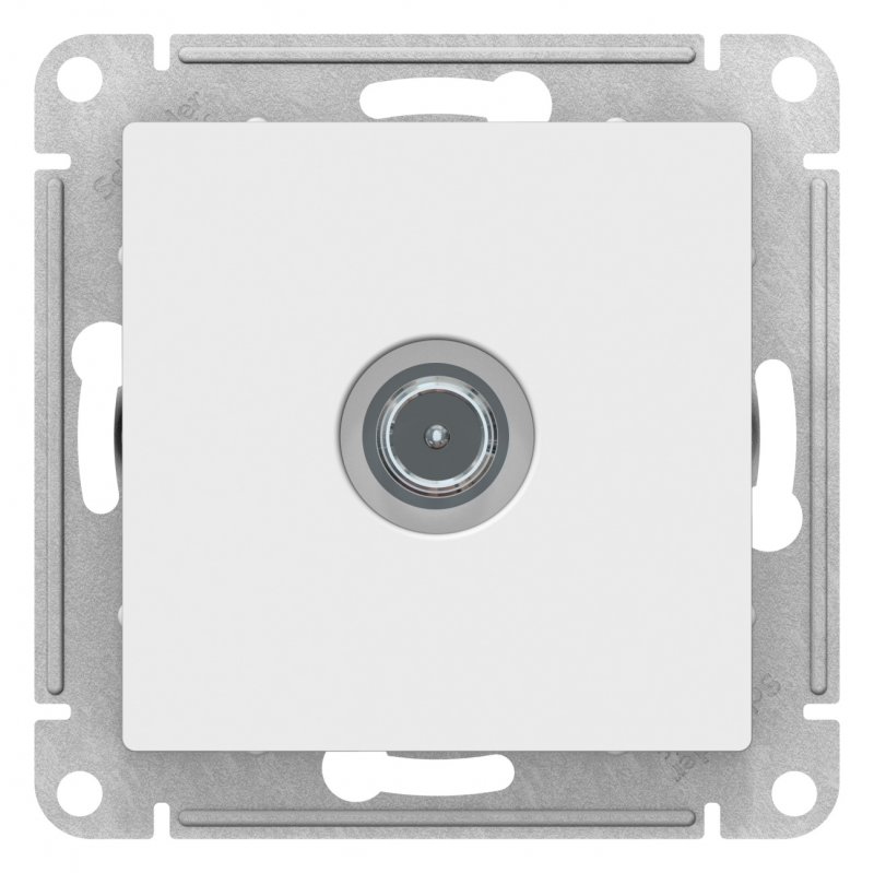 Розетка ТВ Schneider Electric AtlasDesign 16А (1-местная, белая)