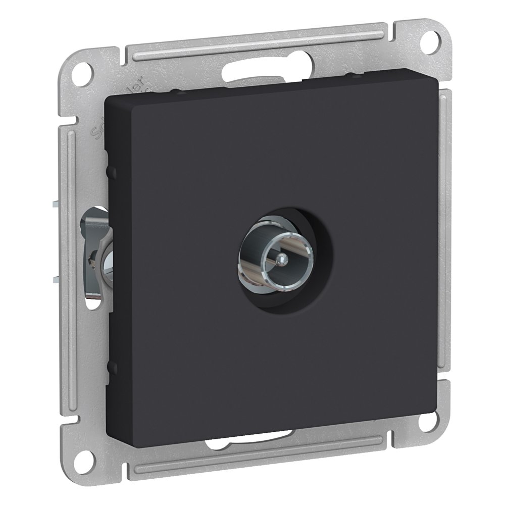 Розетка ТВ Schneider Electric AtlasDesign 16А (1-местная, карбон)