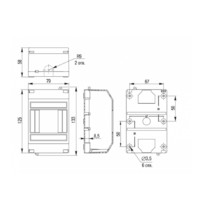 Бокс встраиваемый IEK MKP31-N-04-30-135-S 1248554 (IP20, 1 ряд, модулей 4 шт)