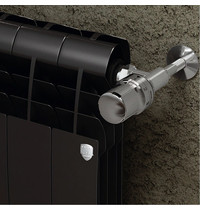 Радиатор биметаллический Royal Thermo BiLiner 500 480 мм 6 секций (секционный, подключение универсальное боковое, цвет Noir Sable)