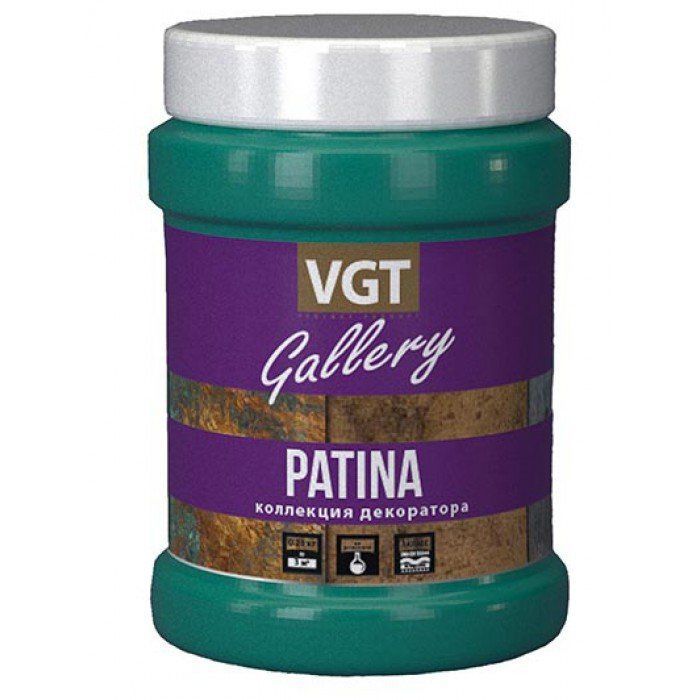 Эмаль декоративная VGT Gallery Коллекция декоратора Patina 0,25кг (окись меди 3)