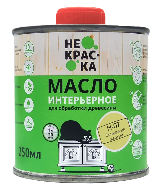 Масло интерьерное Не Краска НФ-00002447 0,25л (цвет солнечный жёлтый Н-07)