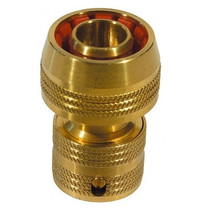 Соединитель Raco Profi 4246-55006B 3/4 дюйма (с автостопом, быстросъёмный, для шланга, из латуни с TPR)