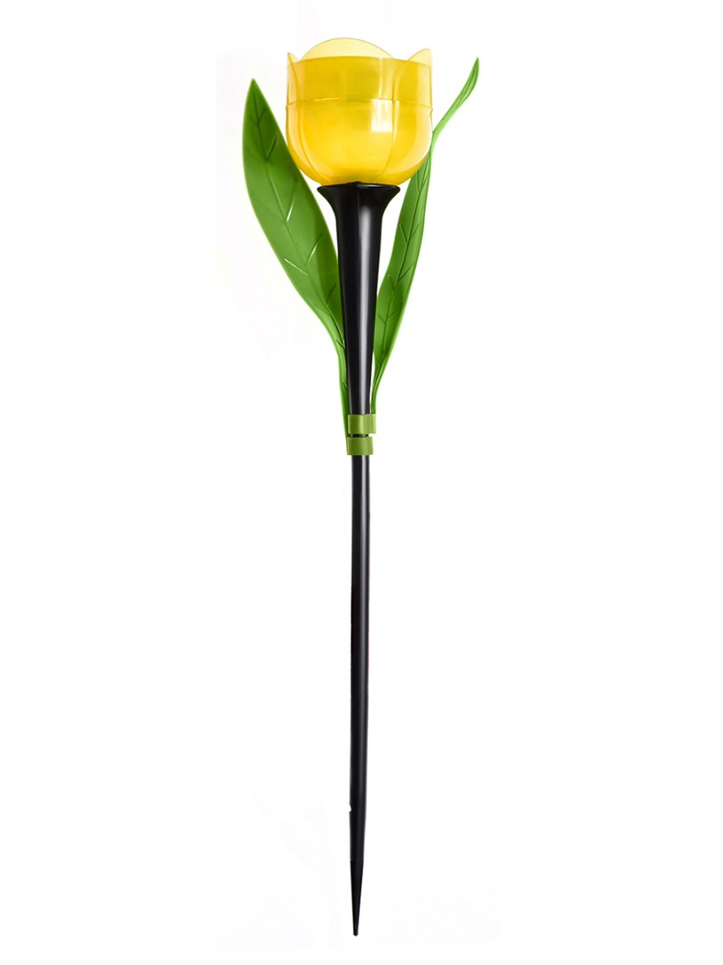 Светильник садовый Uniel USL-C-452/PT305 YELLOW TULIP UL-00004277 IP44 1 х LR (на солнечной батарее, белый свет, аккумулятор в комплекте)