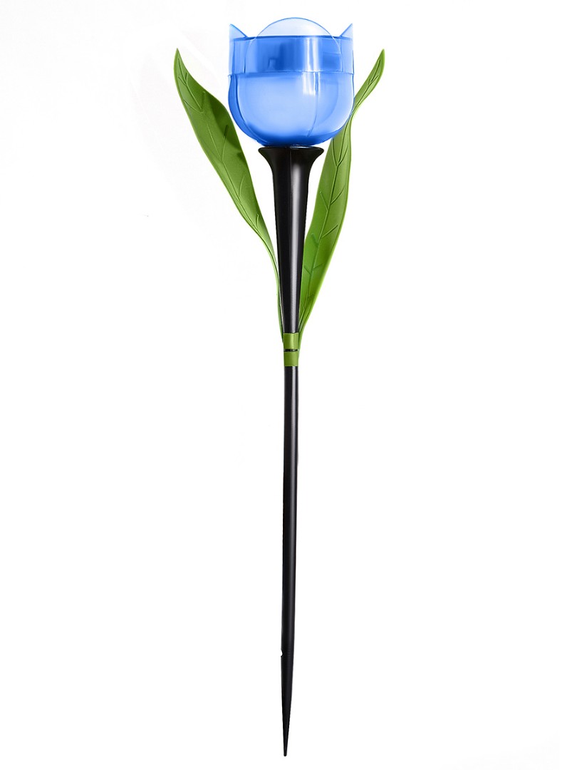 Светильник садовый Uniel USL-C-454/PT305 BLUE TULIP UL-00004279 IP44 1 х LR (на солнечной батарее, белый свет, аккумулятор в комплекте)