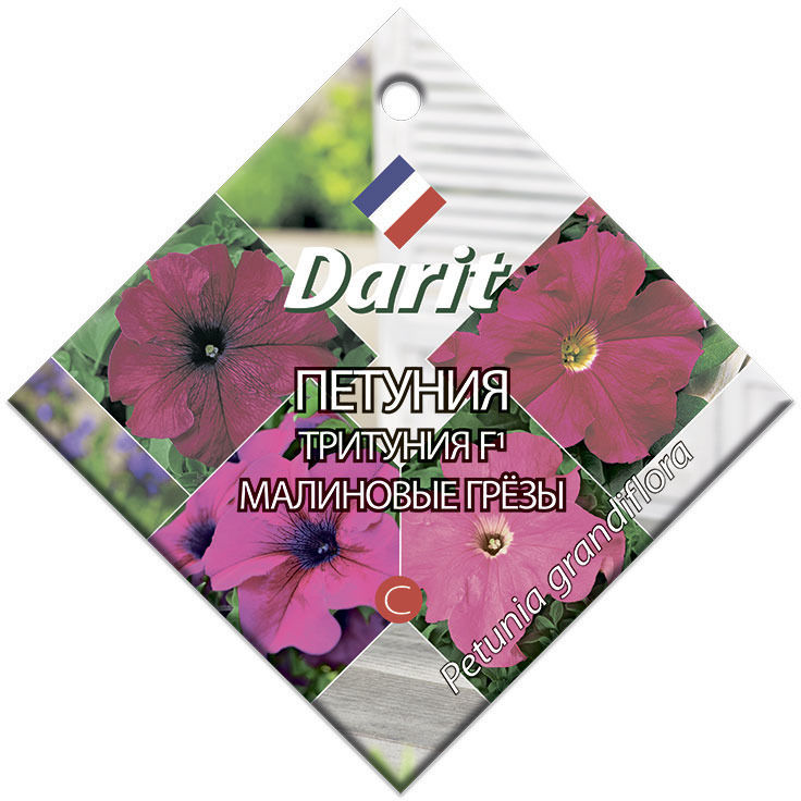 Семена Darit Петуния Тритуния F1 Малиновые грезы 5705 О*10шт