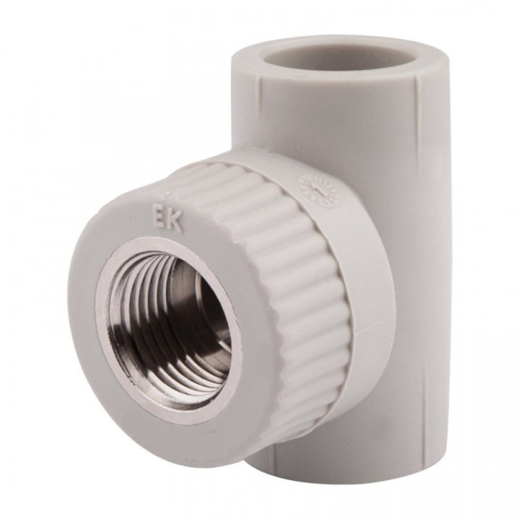 Тройник комбинированный Wavin Ekoplastik STKI02525X 25мм x 3/4 дюйма (резьба внутренняя)