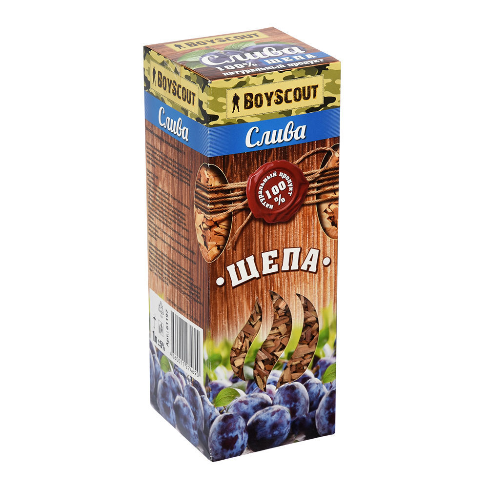 Щепа для копчения Boyscout Слива 61197 1л