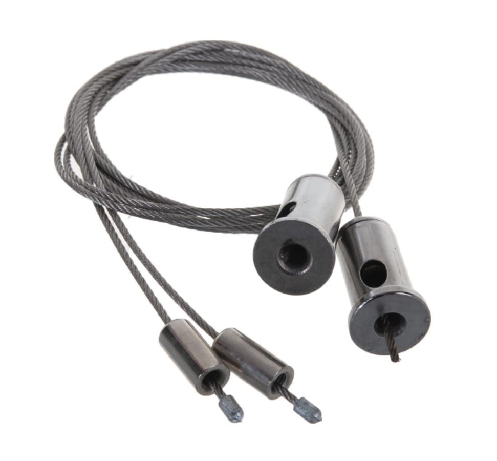 Комплект крепления UFL-H02 SILVER UL-00002100 (для подвесного монтажа накладных светильников, 2 тросика с креплением длиной 1м)