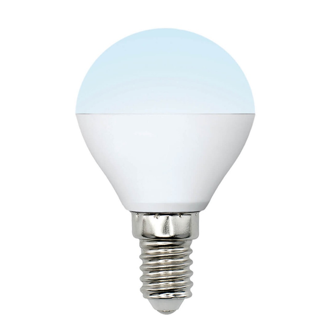 Лампа светодиодная Uniel Multibright LED-G45-6W/NW/E14/FR/MB PLM11WH UL-00002376 4000K (форма шар, матовая, белый свет)