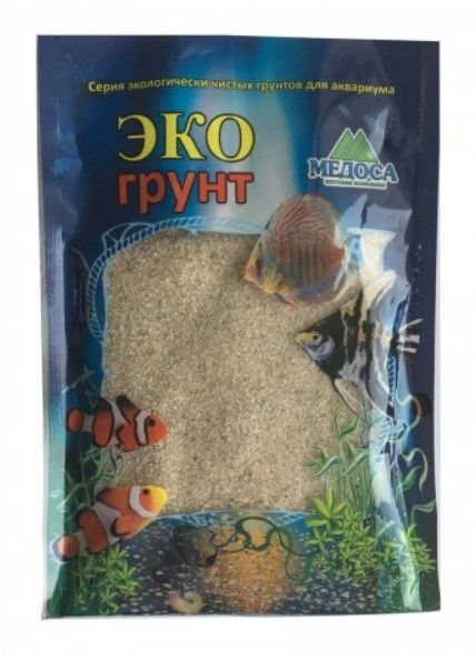 Грунт для аквариума Медоса Лунный окатанный 93021 0,5-1мм 3,5кг (кварцевый)