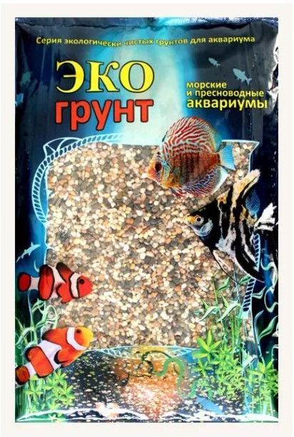 Грунт для аквариума Медоса Галька Феодосия №1 93005 5-10мм 3,5кг