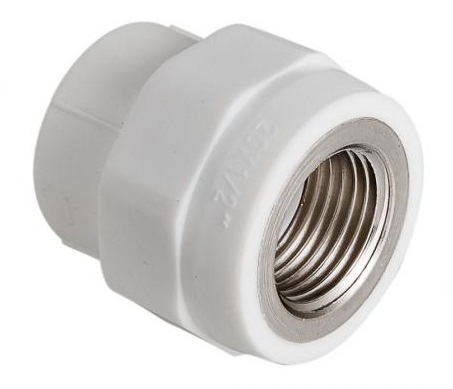 Фитинг соединитель Valtec VTp.702.0.02005 20мм х 3/4 дюйма (PPR, с переходом на внутреннюю резьбу)