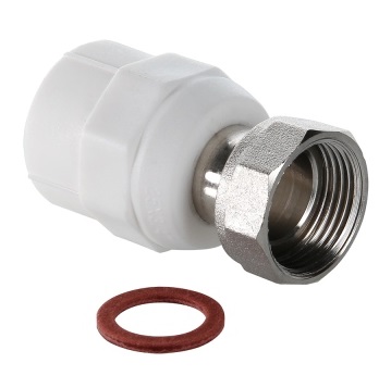 Фитинг соединитель Valtec VTp.708.0.02004 20мм х 1/2 дюйма (с накидной гайкой)