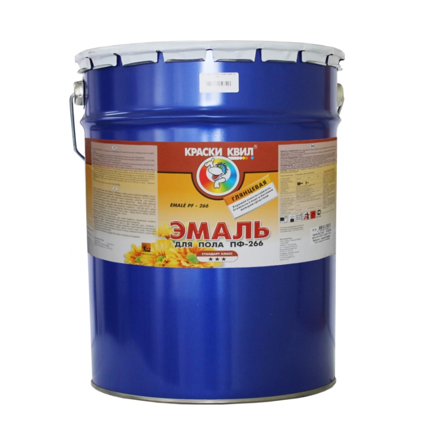 Эмаль для пола Квил ПФ-266 20кг (желто-коричневая)
