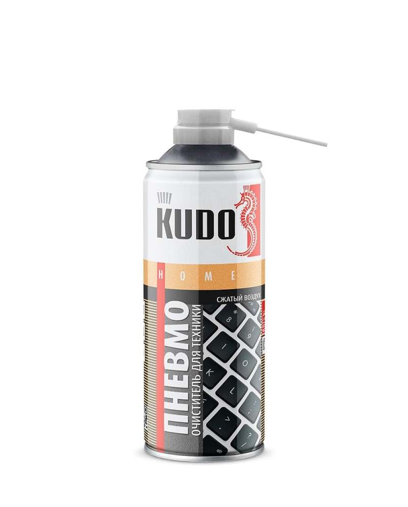 Пневмоочиститель для техники Kudo Сжатый воздух KU-H450 520 мл