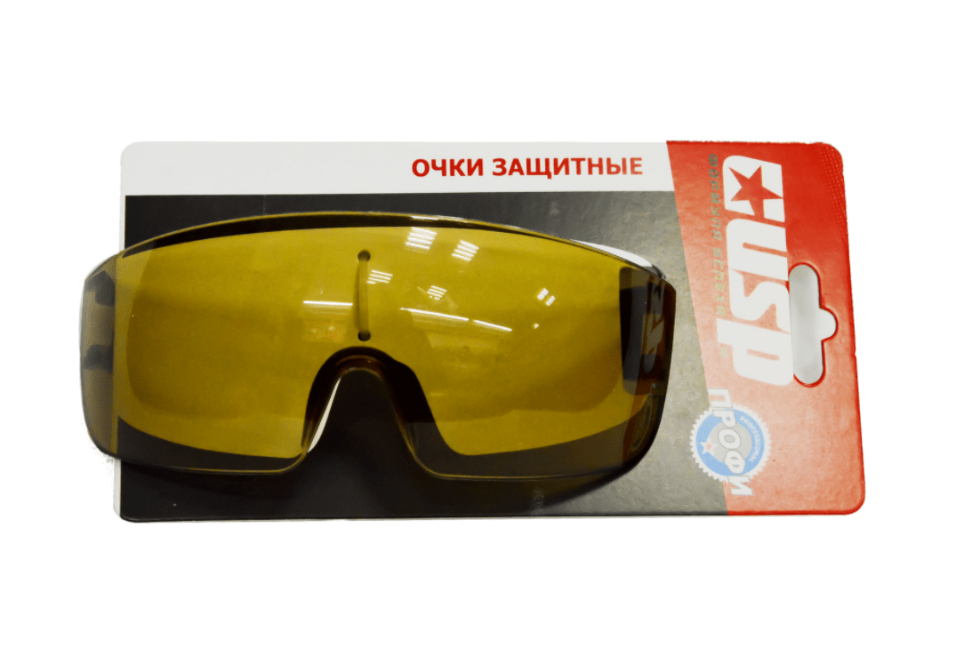 Очки защитные USP 12226-6 (открытого типа, дымчатый корпус и черные дужки)