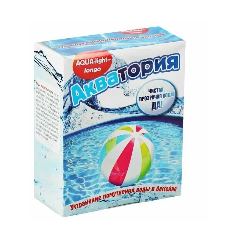 Средство для очистки воды в бассейне Ваше хозяйство Акватория Aqua-light-longo 4359507 500г
