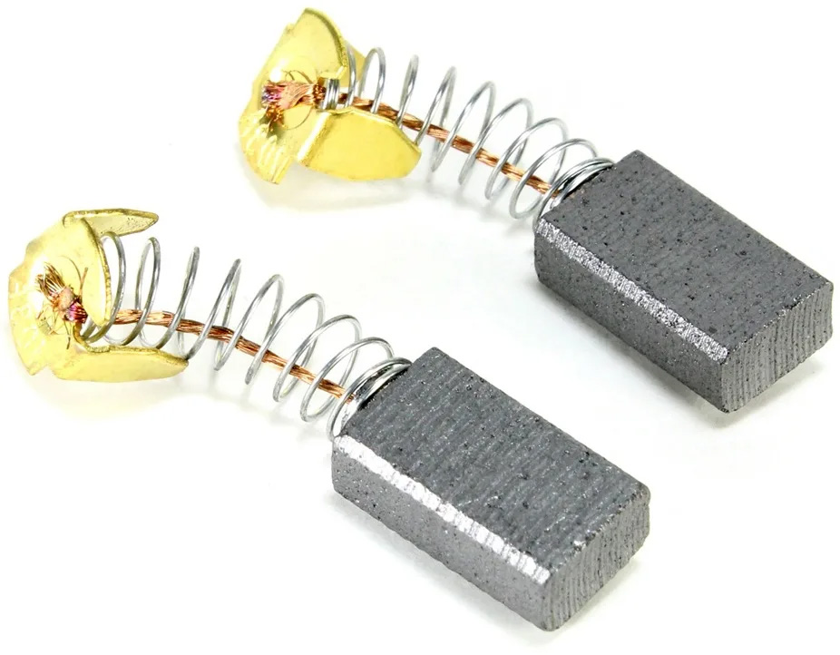 Электроугольная щетка Rezer 454 6,5мм х 7,5мм х 14мм (для FERM 650Wt, Greapo 700wt, Stern 650wt, Sturm 620wt, пружина-пятак)
