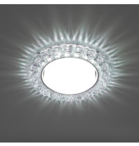 Светильник потолочный встраиваемый Feron CD4045 41409 20LED 2835SMD 6400K 15Вт GX53 (с подсветкой)