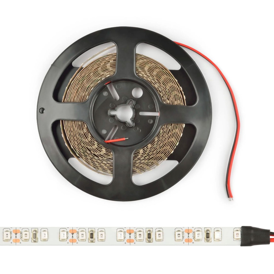 Светодиодная лента Uniel ULS-2835-180LED/m-10mm-IP20-DC24V-17W/m-5М-65000К UL-00007644 5м (гибкая, на самоклеющейся основе)